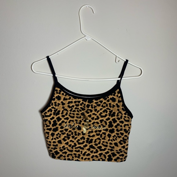 Baby Phat Tops - Baby Phat Cropped Cheetah Tank Top
